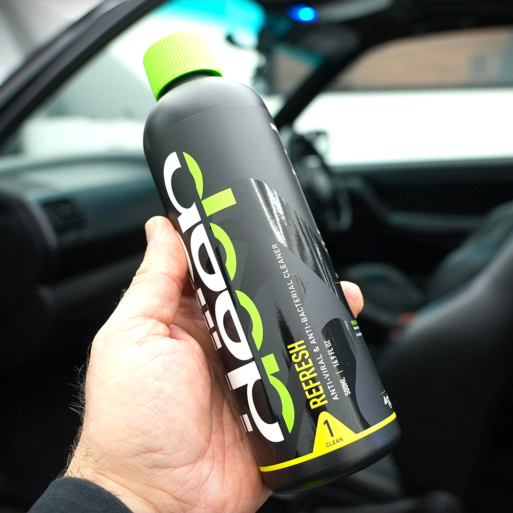 refresh anti-viral and anti-bacterial car cleaner